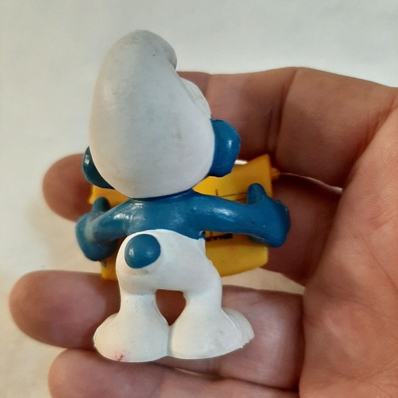 Smurfs Singer Caroler Smurf Sheet Music 1978 Vintage Schleich Figure Peyo - Picture 2 of 8